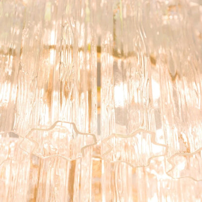 Lustre Manhattan en verre transparent