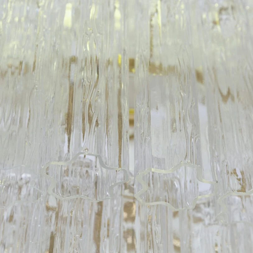 Lustre Manhattan en verre transparent