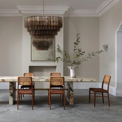 Treviso Dining Fluted Glass Chandelier