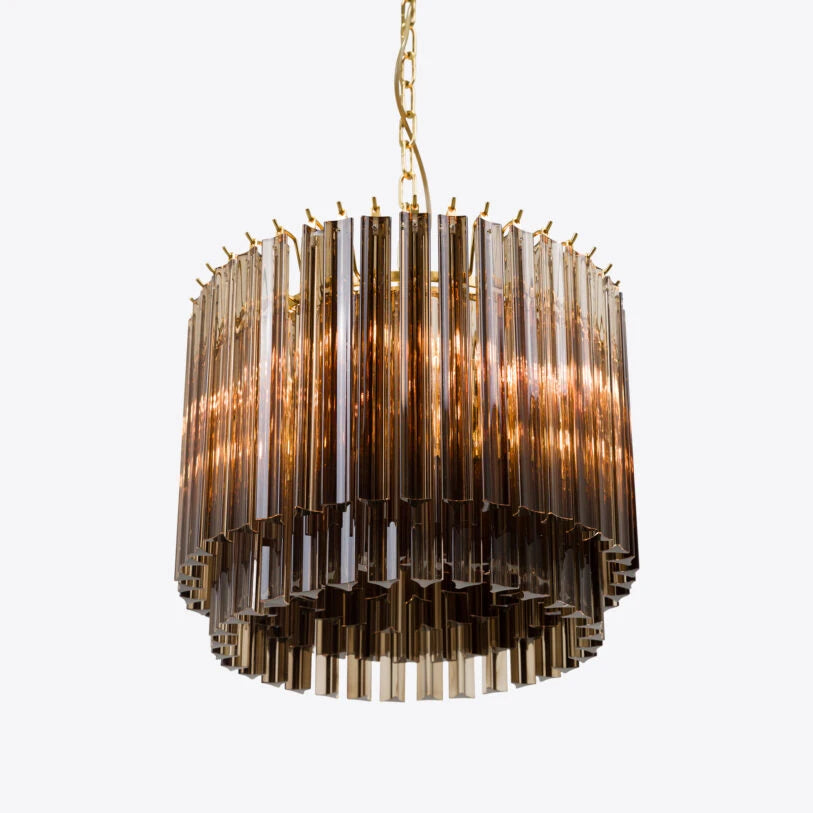 Lustre tambour en verre Amaro Piccolo