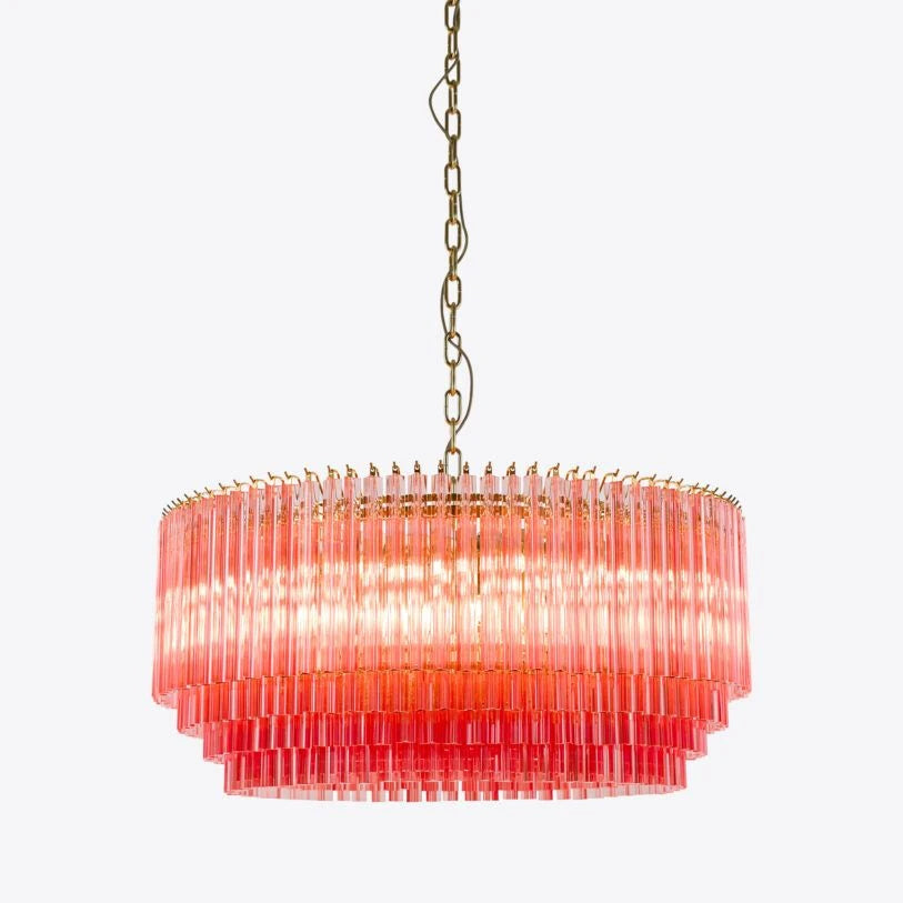 Lustre tambour en verre Amaro Piccolo