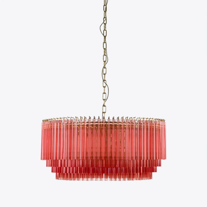 Lustre tambour en verre Amaro Piccolo