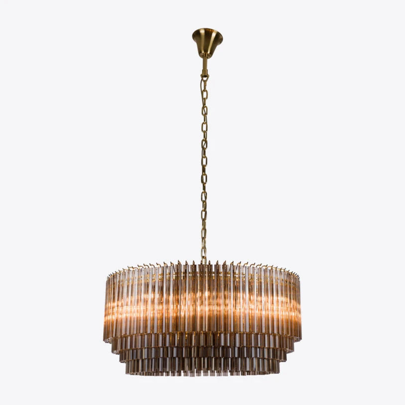 Lustre tambour en verre Amaro Piccolo