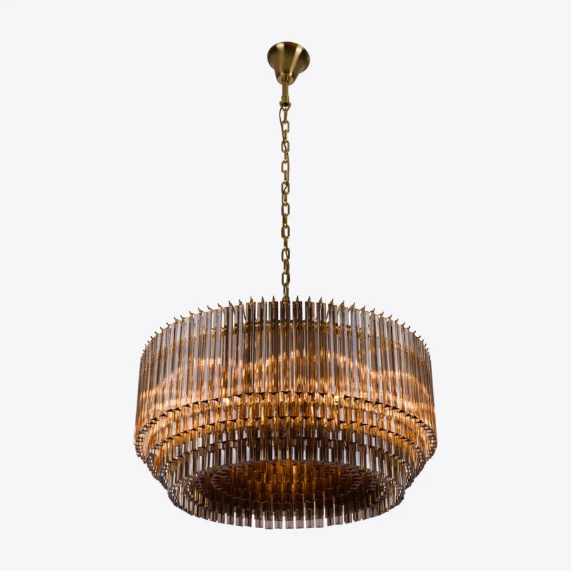 Lustre tambour en verre Amaro Piccolo