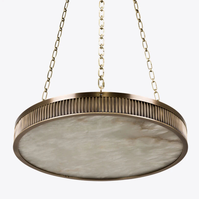 Lustre Plafonnier en Albâtre Chaplin