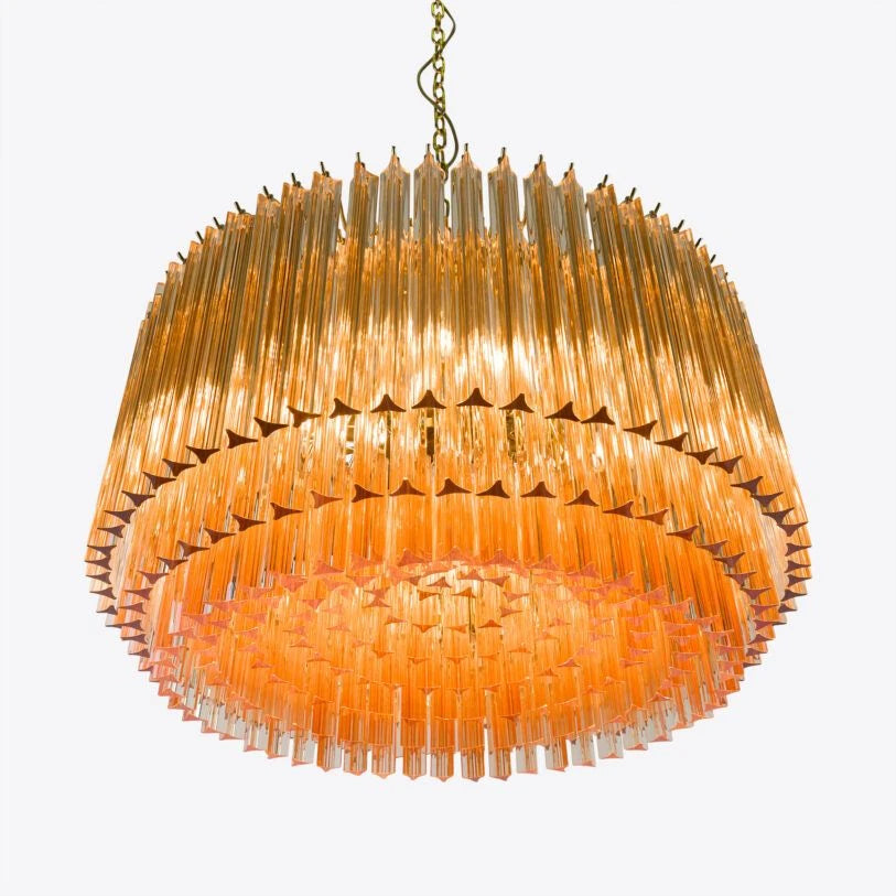 Lustre tambour en verre Amaro Piccolo