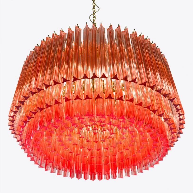 Lustre tambour en verre Amaro Piccolo
