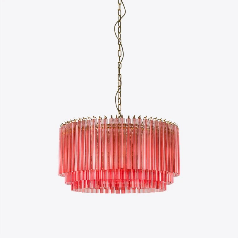 Lustre tambour en verre Amaro Piccolo