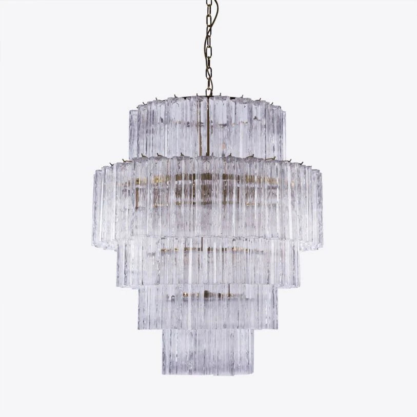 Freccia Treviso Fluted Glass Chandelier