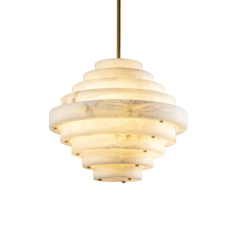 Lustre en albâtre de Neptune