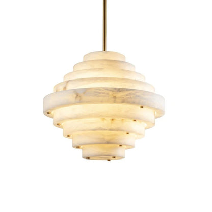 Lustre en albâtre de Neptune