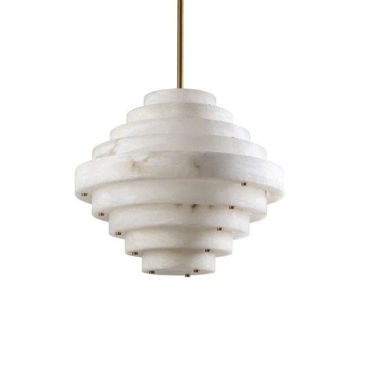 Lustre en albâtre de Neptune