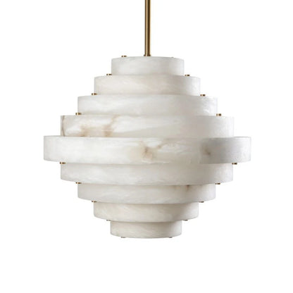 Lustre en albâtre de Neptune