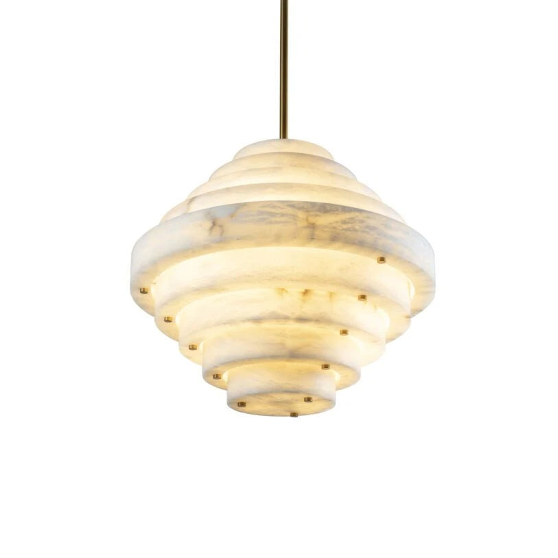 Lustre en albâtre de Neptune
