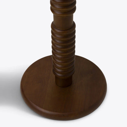 Darwin Wooden Floor Lamp with Fabric Shade