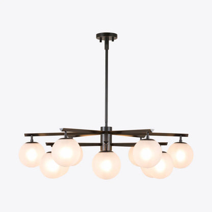 Geneva Sand Blasted Glass Chandelier