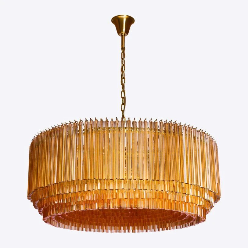 Lustre tambour en verre Amaro Piccolo