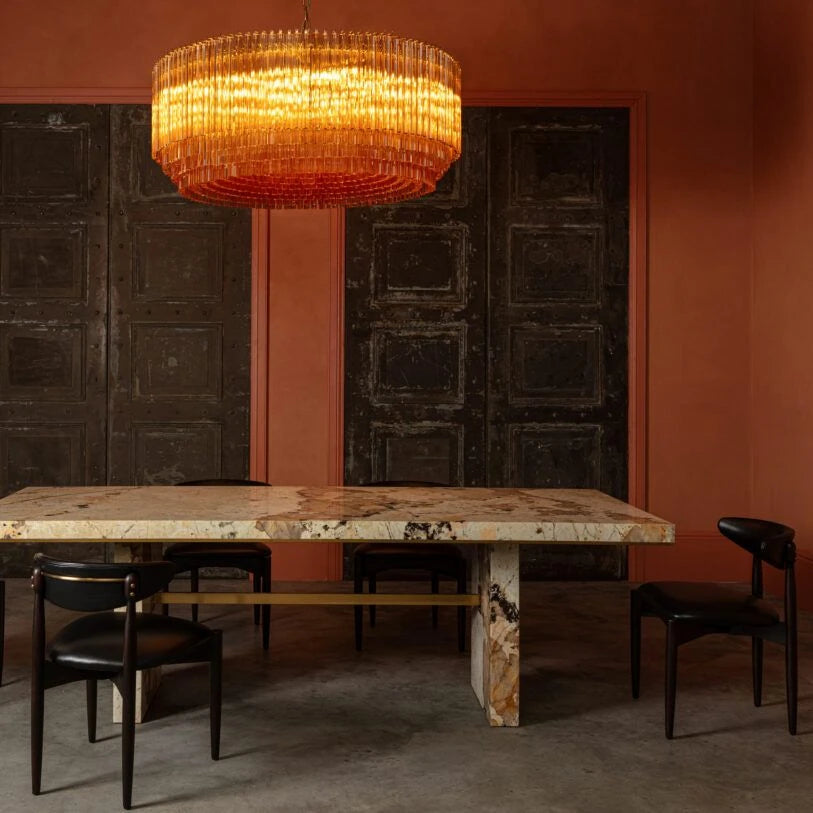 Lustre tambour en verre Amaro Piccolo