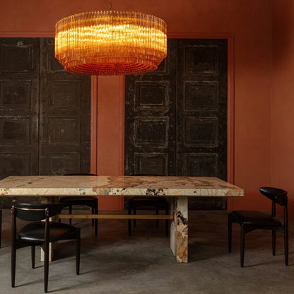 Lustre tambour en verre Amaro Piccolo