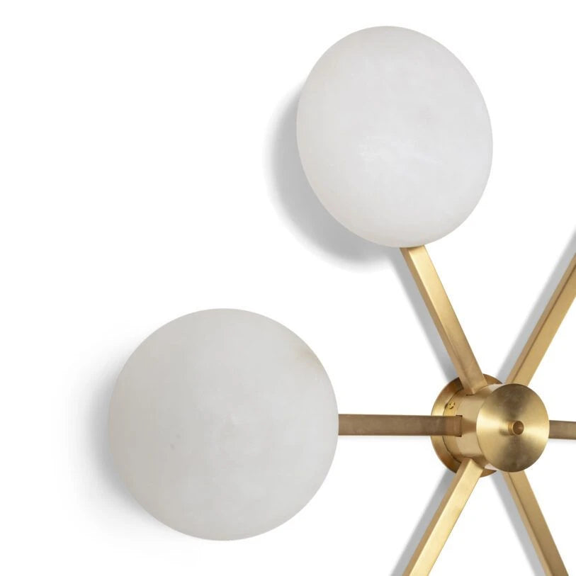 Applique/plafonnier Rossi Sputnik en albâtre