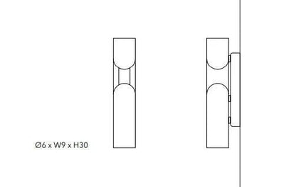 Penta Light Clash Wall Lights Fixed Dimensions