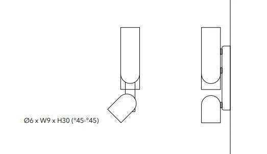 Penta Light Clash Wall Lights Adjustable Dimensions