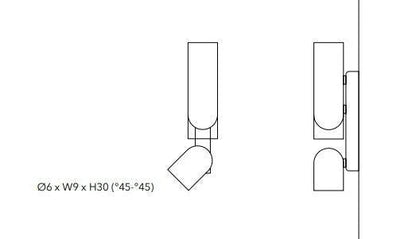 Penta Light Clash Wall Lights Adjustable Dimensions