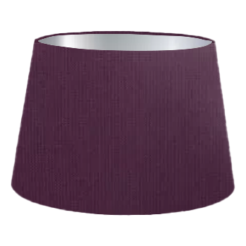 Abat-jour cylindrique français en coton violet