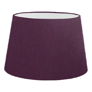 Abat-jour cylindrique français en coton violet
