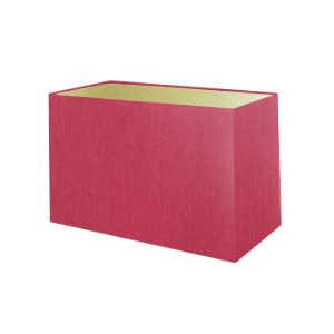 Abat-jour rectangulaire en coton framboise