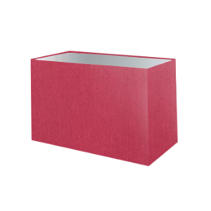 Abat-jour rectangulaire en coton framboise