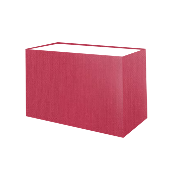 Abat-jour rectangulaire en coton framboise