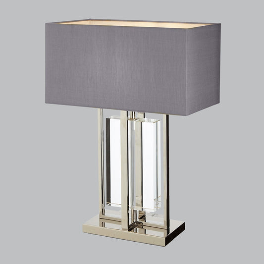 Lampe de table Ripley en nickel poli