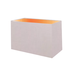 Abat-jour rectangulaire en coton rose