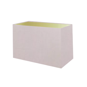 Abat-jour rectangulaire en coton rose