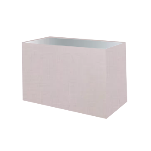 Abat-jour rectangulaire en coton rose