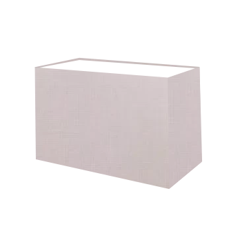 Abat-jour rectangulaire en coton rose