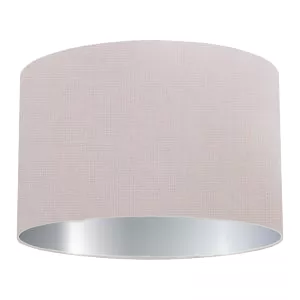Abat-jour cylindrique en coton rose