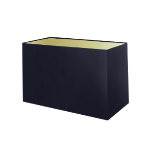 Abat-jour rectangulaire en coton bleu royal