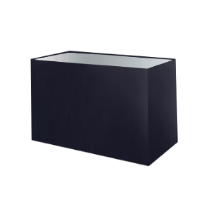 Abat-jour rectangulaire en coton bleu royal