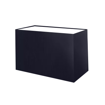 Abat-jour rectangulaire en coton bleu royal