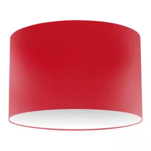 Abat-jour tambour en soie rubis