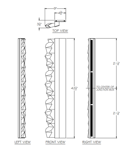 Applique murale linéaire Strata grand format