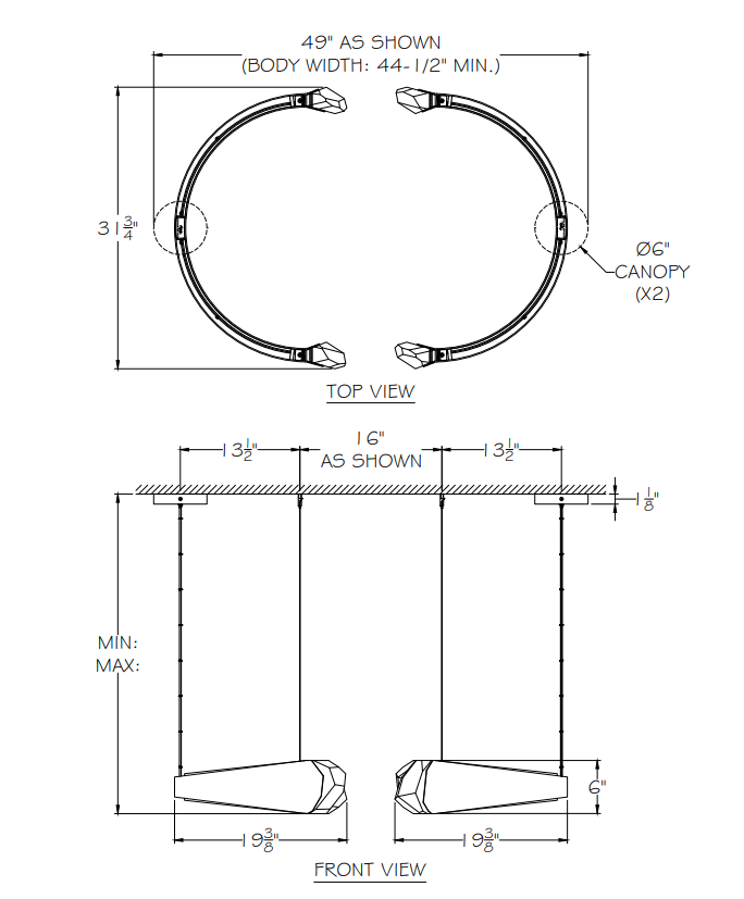 Pendentif rond Strata