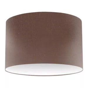 Abat-jour tambour en soie taupe