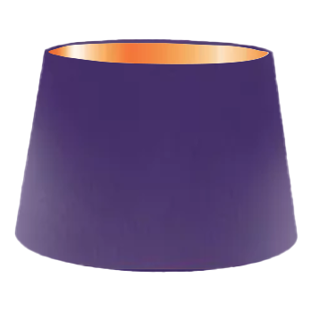 Abat-jour cylindrique français en soie violette