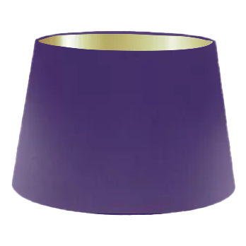Abat-jour cylindrique français en soie violette