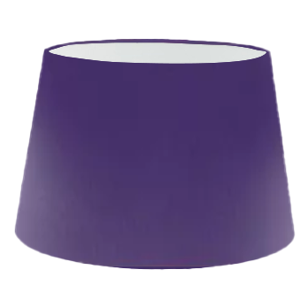 Abat-jour cylindrique français en soie violette