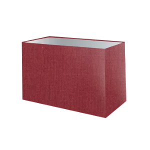 Abat-jour rectangulaire en coton rouge bordeaux