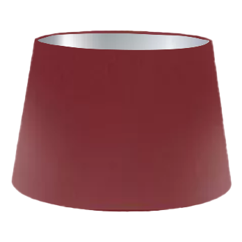 Abat-jour tambour français en soie couleur vin